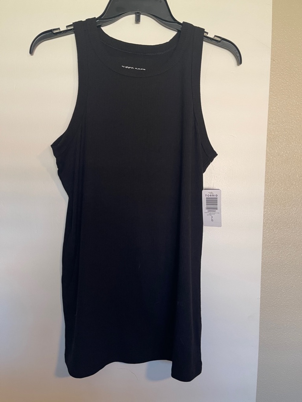 torrid Black Ribbed Knit Tank